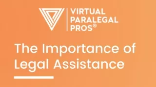 Importance of Legal Assistance