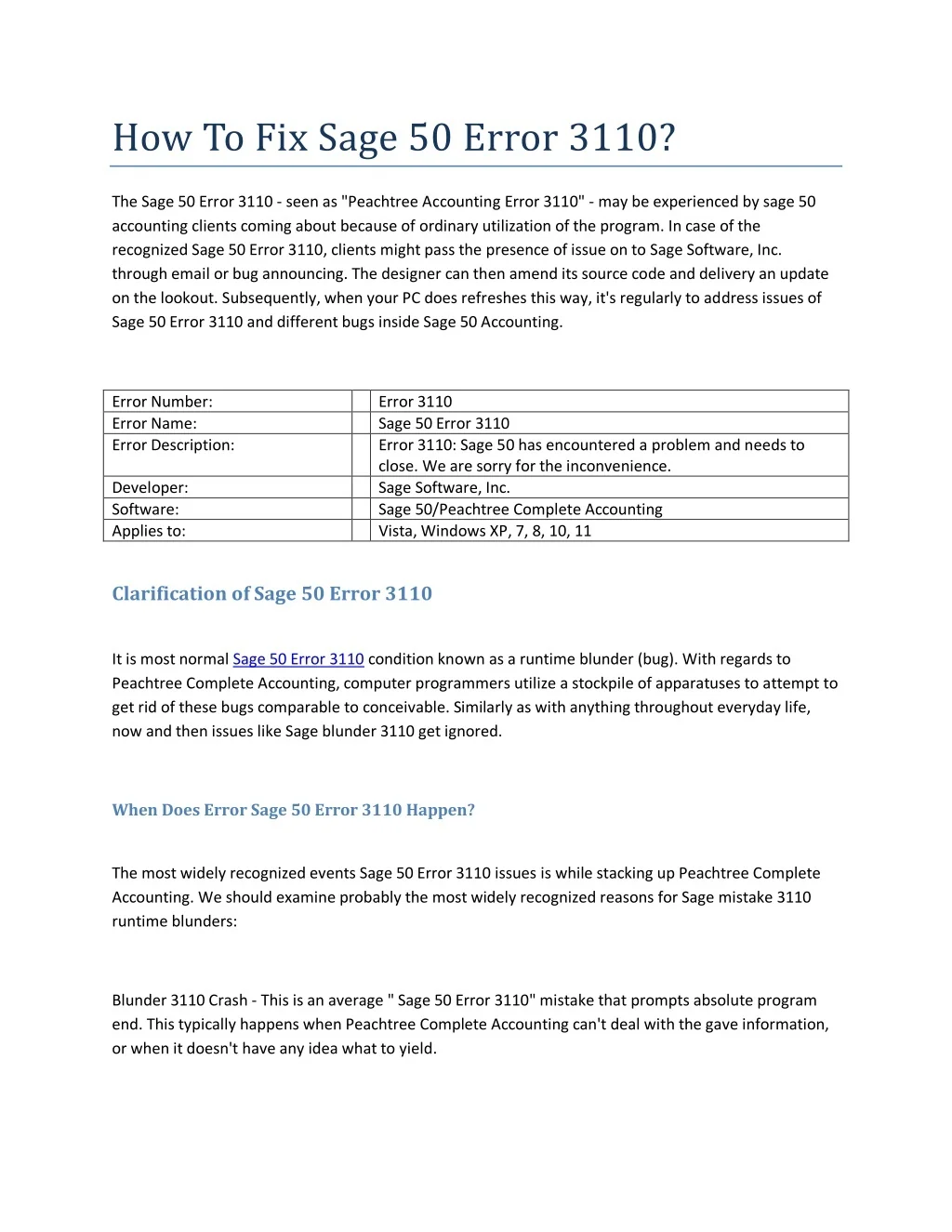 PPT - How To Fix Sage 50 Error 3110 PowerPoint Presentation, free ...