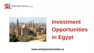 Investment Opportunities in Egypt