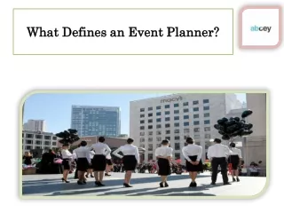 what defines an event planner what defines
