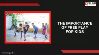 The Importance of Free Play for Kids