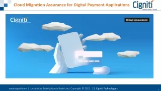 Cloud Migration Assurance for Digital Payment Applications