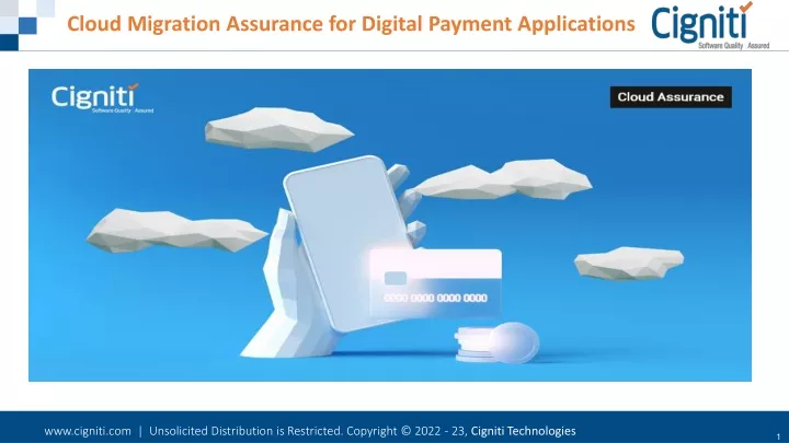 cloud migration assurance for digital payment