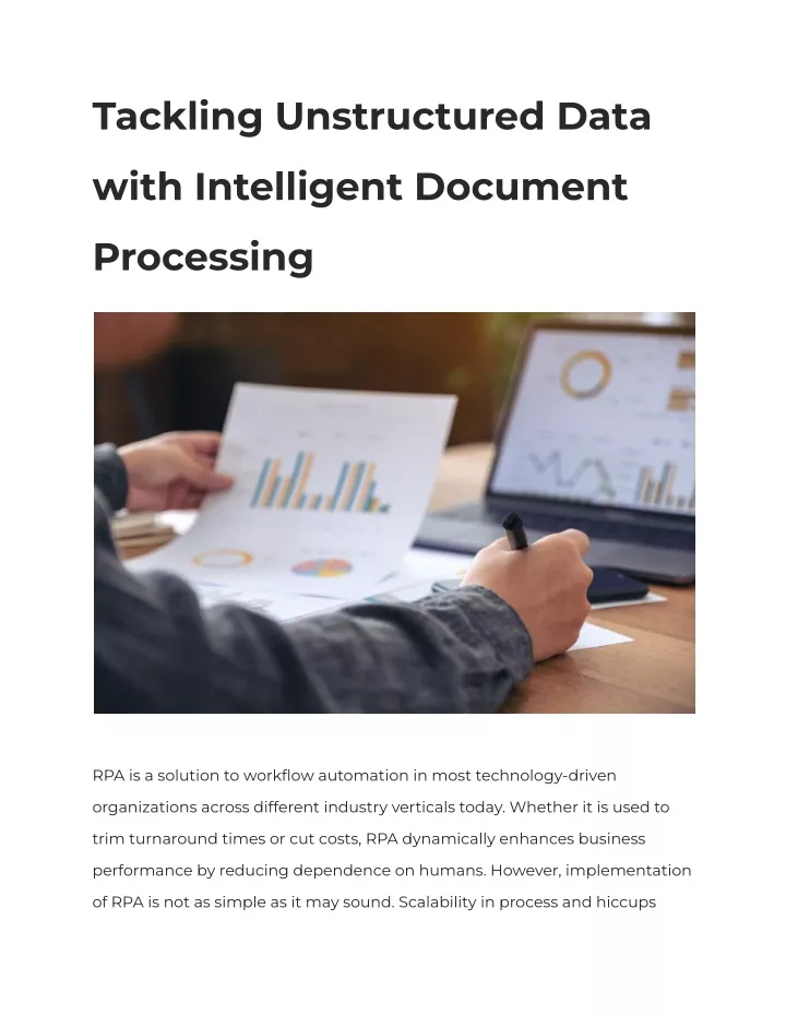 PPT - Tackling Unstructured Data With Intelligent Document Processing ...