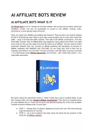 ai affiliate bots review
