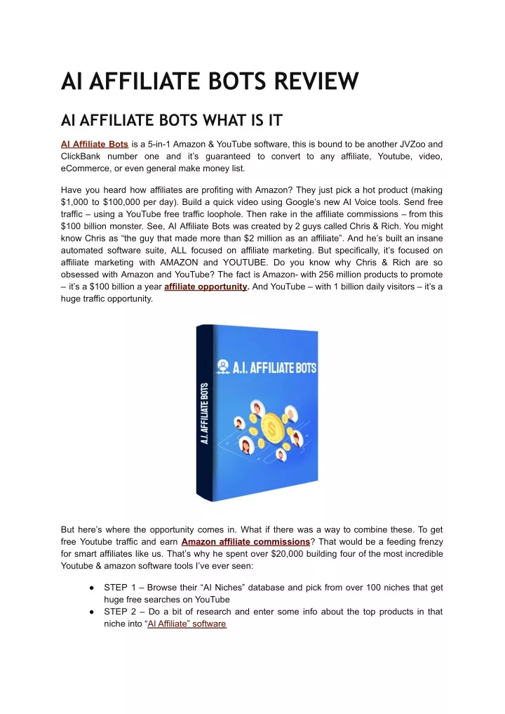 ai affiliate bots review