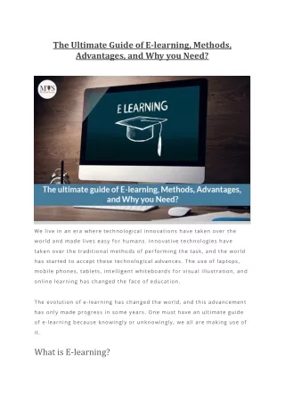 the ultimate guide of e learning methods