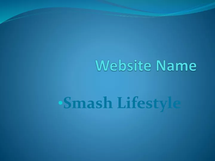 website name