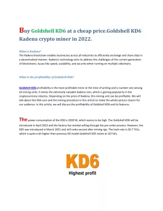 Goldshell KD6 (3)