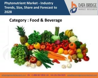 phytonutrient market industry trends size share