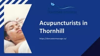 High range Acupuncture Treatment in Thornhill at Doncaster massage