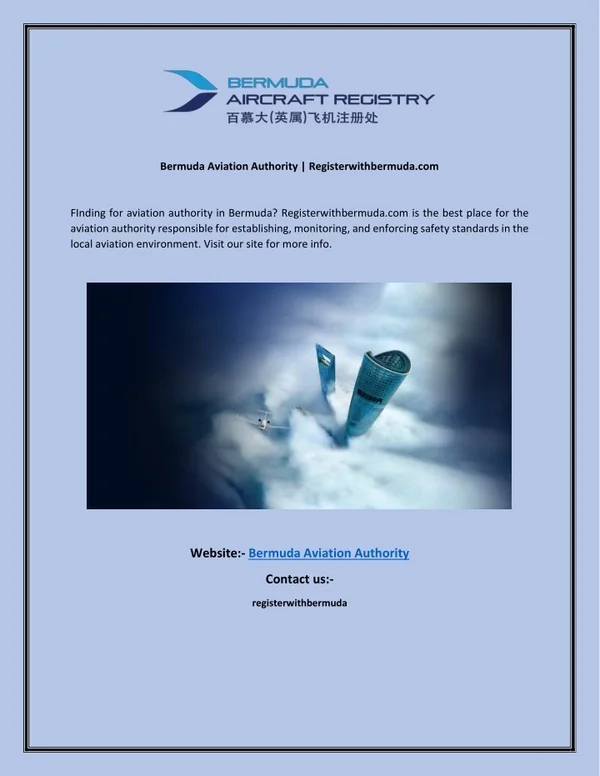 Bermuda Aviation Authority  Registerwithbermuda