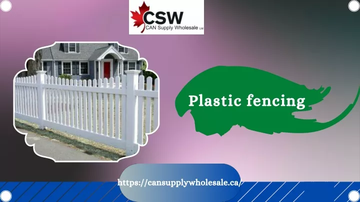 plastic fencing