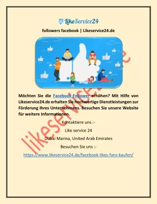 followers facebook | Likeservice24.de