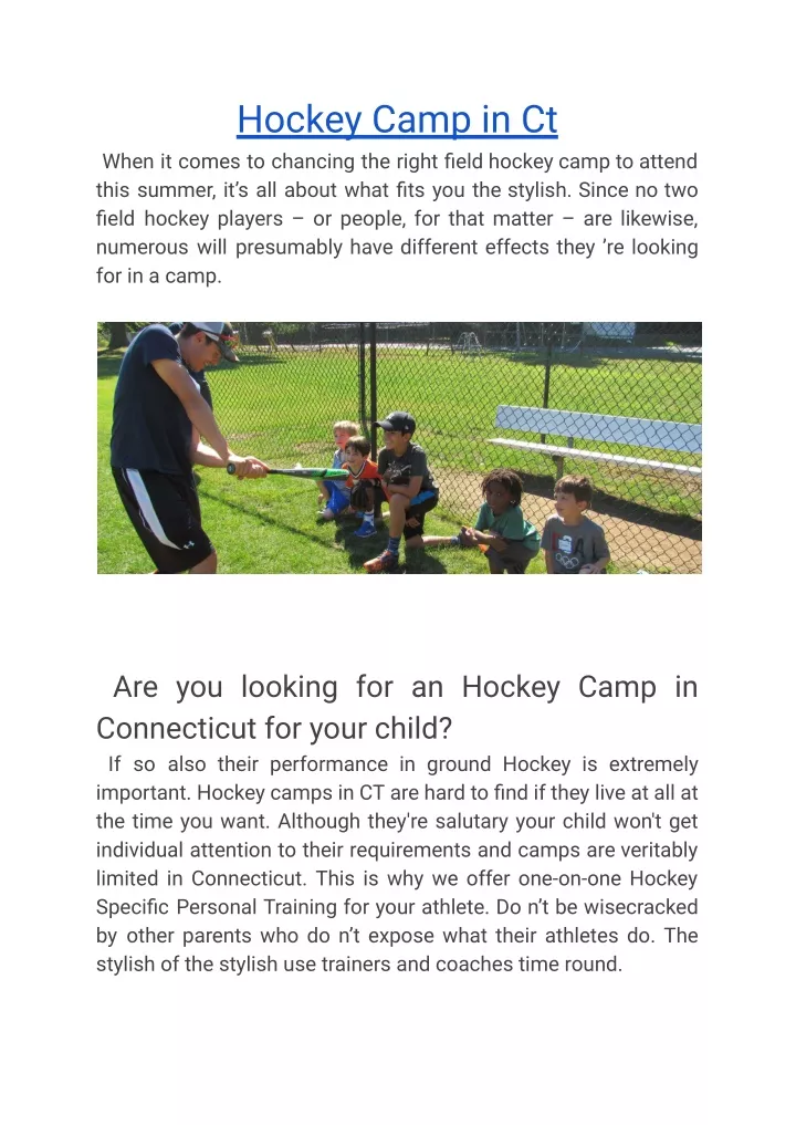hockey camp in ct when it comes to chancing