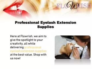 Professional Eyelash Extension Supplies