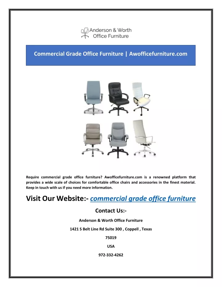 commercial grade office furniture