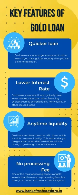 key features of key features of gold loan gold