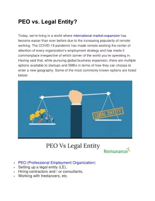 peo vs legal entity