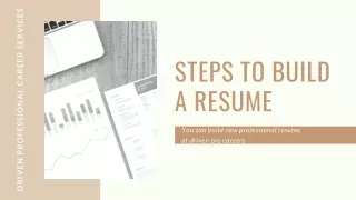 Steps to Build a Resume at Driven Pro Careers
