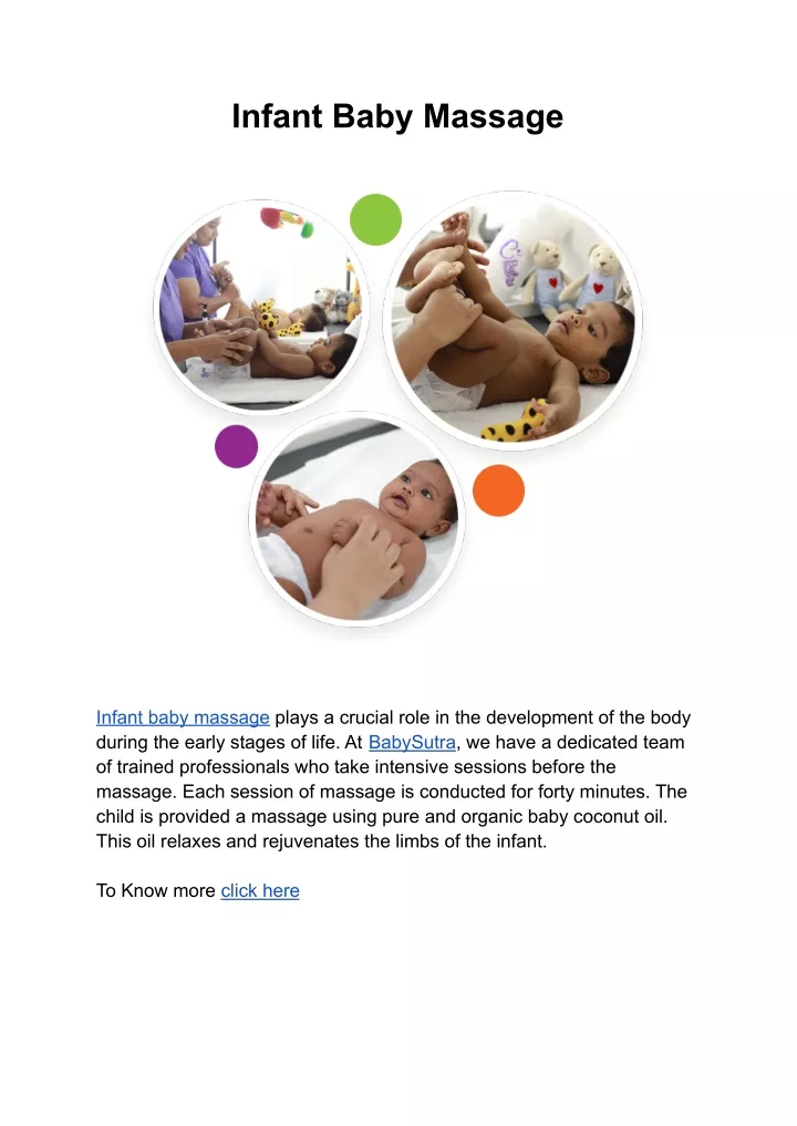 infant baby massage