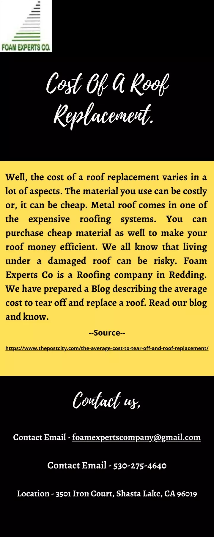 cost of a roof replacement