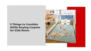3 Things to Consider While Buying Carpets for Kids Room