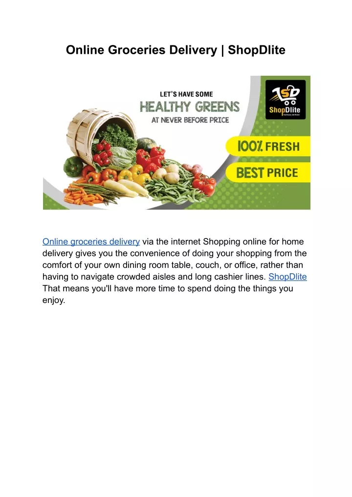 online groceries delivery shopdlite