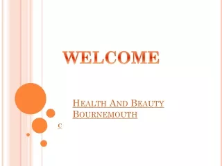 health and beauty bournemouth
