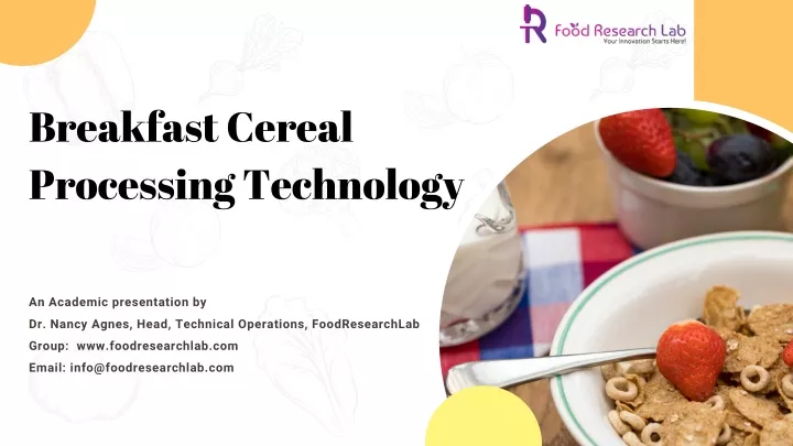 breakfast cereal processing technology