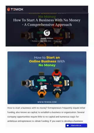 how to start a business with no money