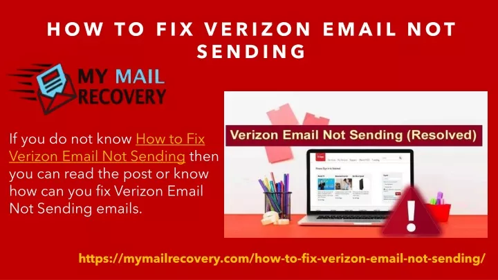 how to fix verizon email not sending