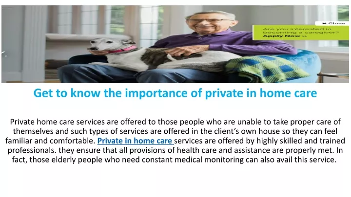 get to know the importance of private in home