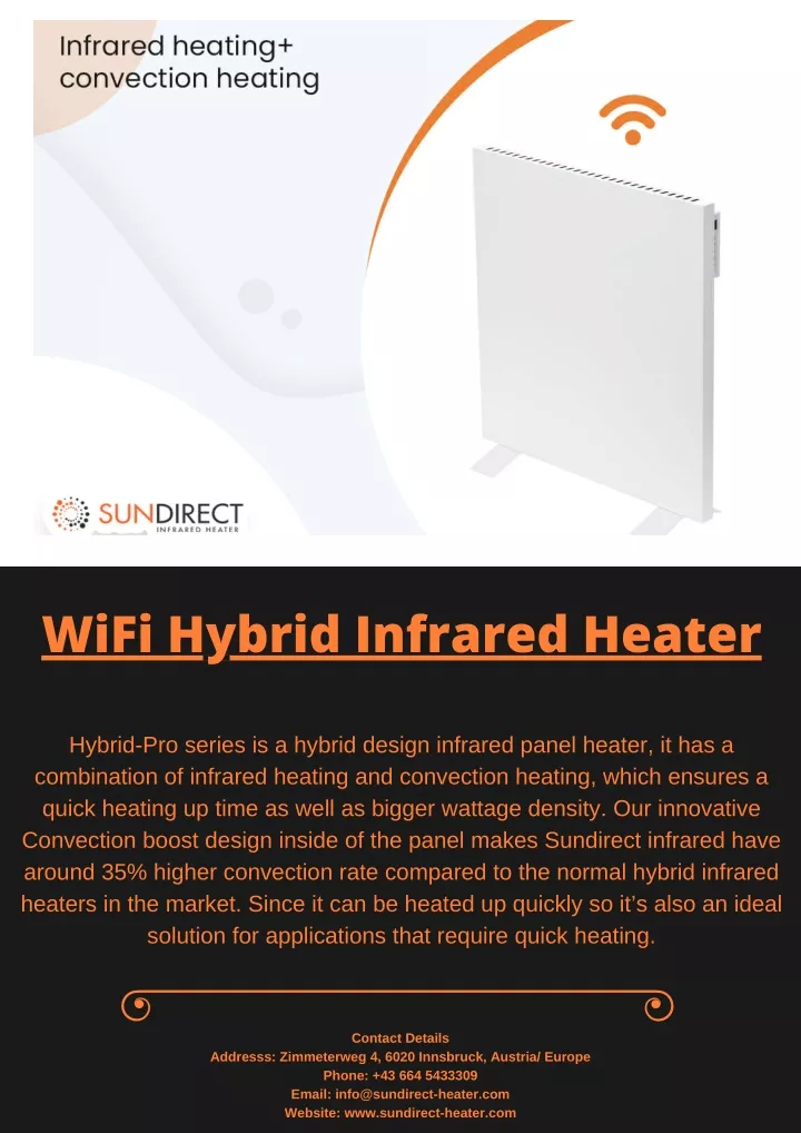 wifi hybrid infrared heater