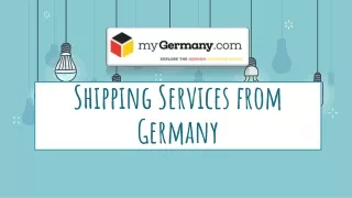 Shipping Services from Germany