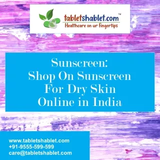 Sunscreen: Shop On Sunscreen For Dry Skin Online in India