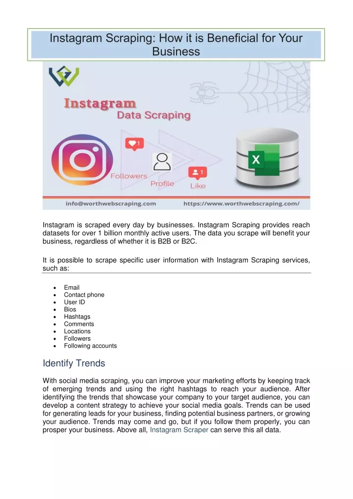 instagram scraping how it is beneficial for your