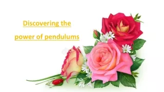 Discovering the power of pendulums |  Pendulum Pendant