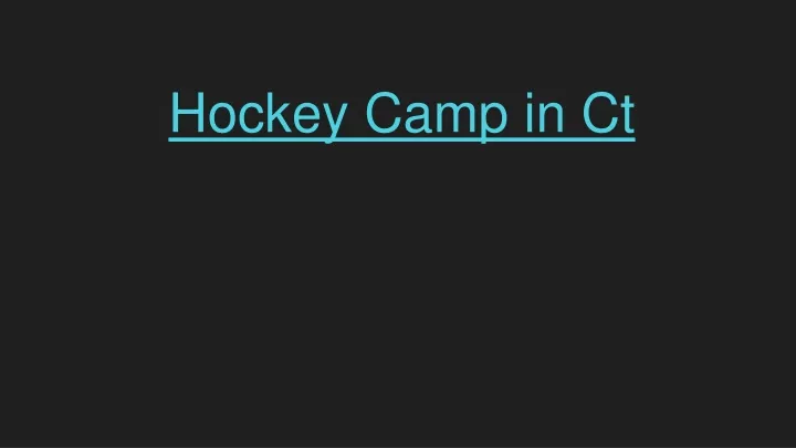 hockey camp in ct