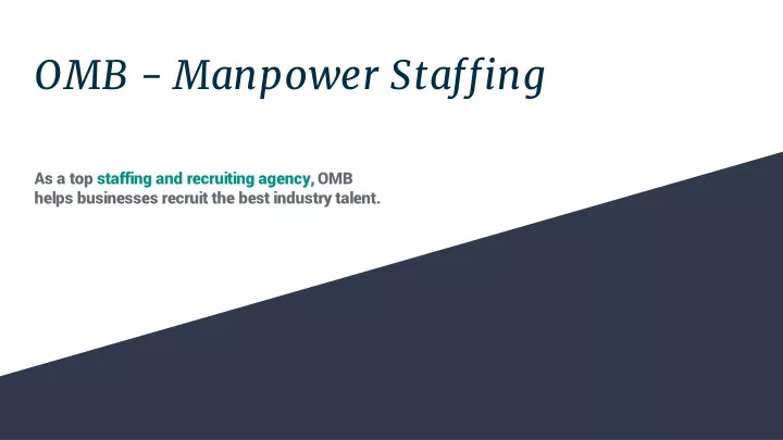 omb manpower staffing