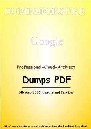 Professional-Cloud-Architect Exam Dumps - Amazing Preparation platform - Dumsps