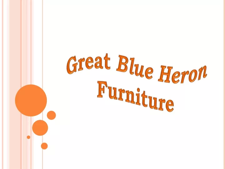 great blue heron furniture