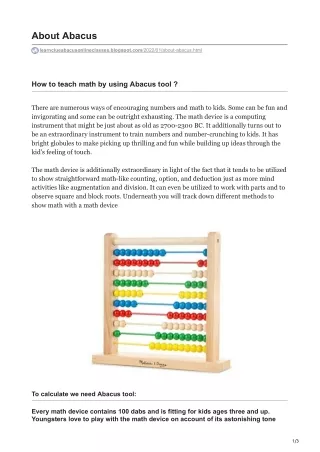 Abacus classes near me | Learnclue