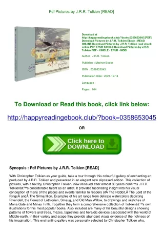 Pdf Pictures by J.R.R. Tolkien [READ]