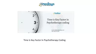 time is key factor in psychotherapy coding