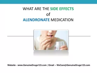 what are the side effects of alendronate