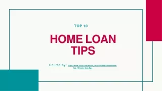 Top 10 Home Loan Tips