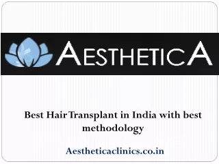 Best Hair Transplant in India with best methodology