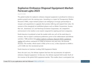 explosive ordnance disposal equipment market