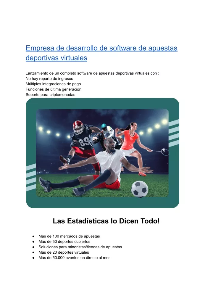 empresa de desarrollo de software de apuestas